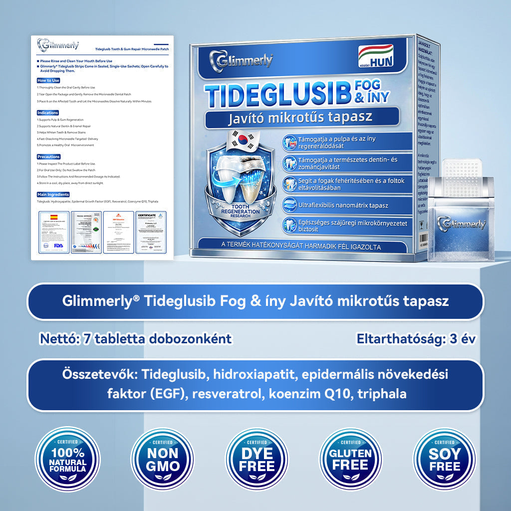 đđ„đąđŠđŠđđ«đ„đČÂź Tideglusib orĂĄlis csĂkok â Ćssejtek aktivĂĄlĂĄsa đ§Ź, dentin regenerĂĄciĂł đ, zomĂĄncerĆsĂtĂ©s âĄ, fogfehĂ©rĂtĂ©s âš, Ă©rzĂ©kenysĂ©g csökkentĂ©se đ§, mikro-tƱs szĂ©rum fogakhoz Ă©s Ănyhez đ, gyengĂ©d mindennapi hasznĂĄlatra đŠ·