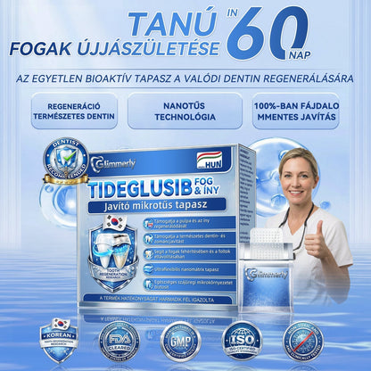 𝐆𝐥𝐢𝐦𝐦𝐞𝐫𝐥𝐲® Tideglusib orális csíkok – őssejtek aktiválása 🧬, dentin regeneráció 💎, zománcerősítés ⚡, fogfehérítés ✨, érzékenység csökkentése 💧, mikro-tűs szérum fogakhoz és ínyhez 💖, gyengéd mindennapi használatra 🦷