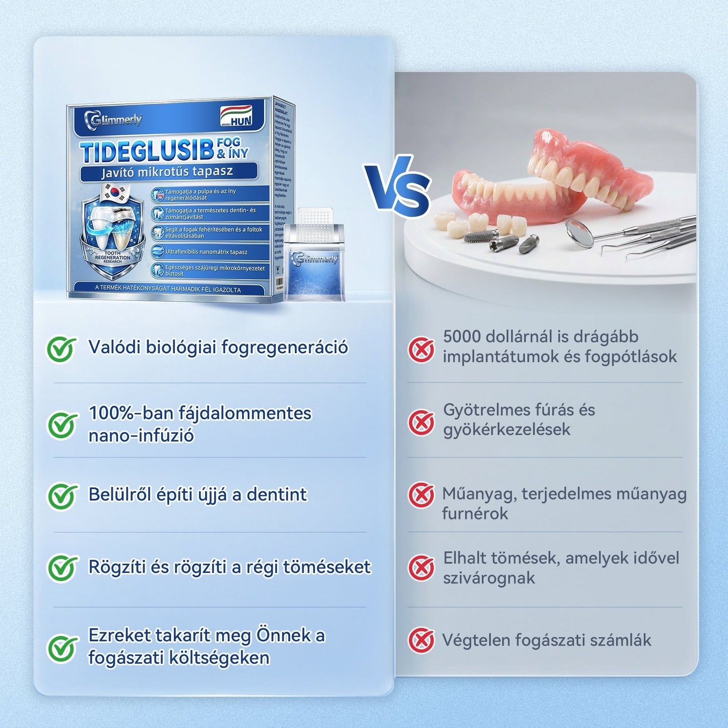 𝐆𝐥𝐢𝐦𝐦𝐞𝐫𝐥𝐲® Tideglusib orális csíkok – őssejtek aktiválása 🧬, dentin regeneráció 💎, zománcerősítés ⚡, fogfehérítés ✨, érzékenység csökkentése 💧, mikro-tűs szérum fogakhoz és ínyhez 💖, gyengéd mindennapi használatra 🦷