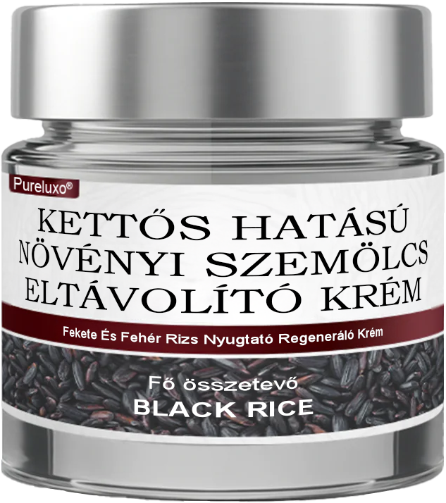 🌿 Pureluxo® Fekete Rizses Bőrregeneráló Esszenciakrém ✨ Szemölcsök, Bőrkinövések és Bőrhibák Célzott Ápolására