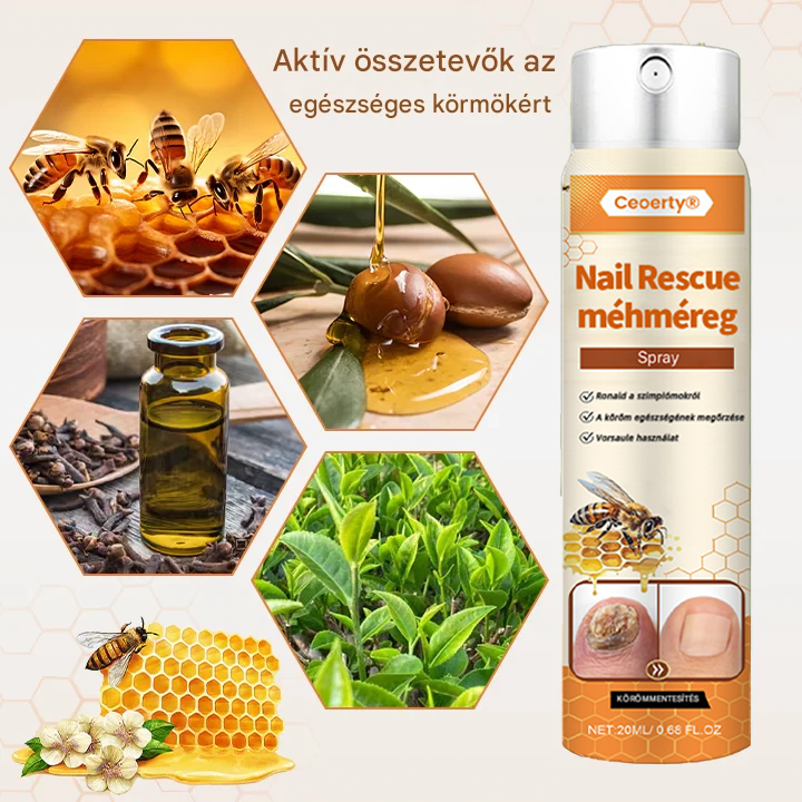 💥 2026 Korlátozott 70% KEDVEZMÉNY ️⏳ Ceoerty® NailRescue Kolirin méhméreg körömgomba spray 💥 Minden körömproblémát orvosolhatsz 2 héten belül🌿🌿