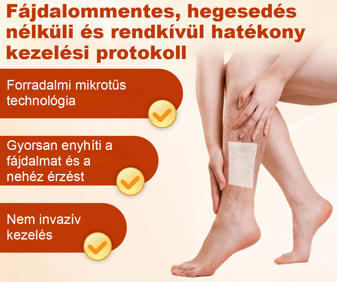 🦵 Healrize® VeinRepair Mikrotűs Tapsztekercs – 🔥 Célzott Ápolás Visszerekre, Duzzadt és Nehéz Lábakra⭐