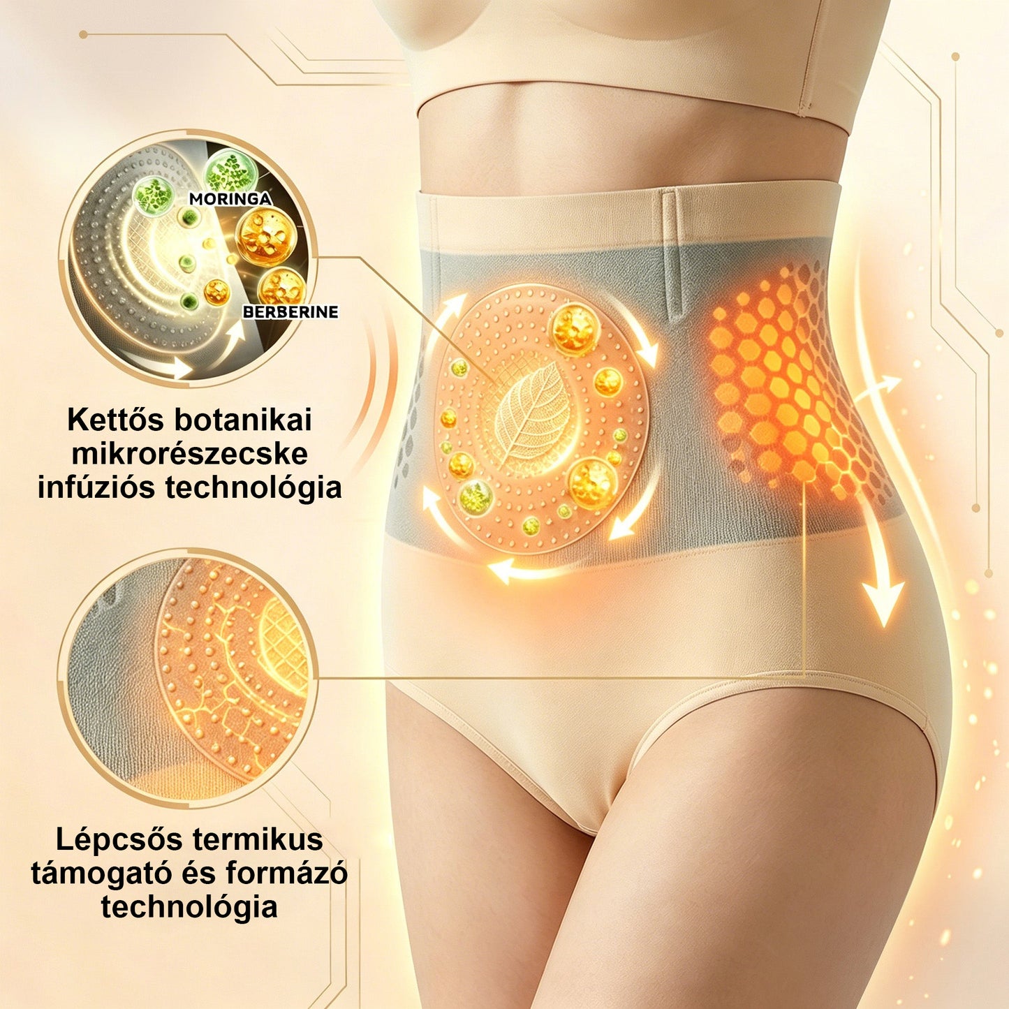 PAURAJU® 2026 🔥 Termogén zsírégető formáló rövidnadrág | Moringa & Berberin 4-az-1-ben 🧬 Mikrorészecskés technológia | Hasfeszesítés & alakformálás ⚡ Napi 30 perc | Gyors hatású karcsúsító fehérnemű | Zeolit kompresszió 🛡️ Orvosi minőség 🌸🔥⭐