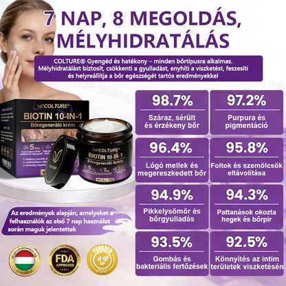 COLTURE® Biotin 10 az 1-ben bőrmegújító krém ✨ öregedés, pikkelysömör, akné, hegek, pigmentfoltok, szárazság, gyulladás és intim kellemetlenségek ellen 🌿 természetes bioaktív összetevőkkel 💧 a sima, feszes és fiatalos bőrért