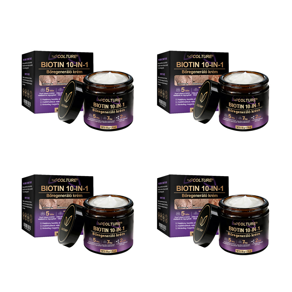 COLTURE® Biotin 10 az 1-ben bőrmegújító krém ✨ öregedés, pikkelysömör, akné, hegek, pigmentfoltok, szárazság, gyulladás és intim kellemetlenségek ellen 🌿 természetes bioaktív összetevőkkel 💧 a sima, feszes és fiatalos bőrért