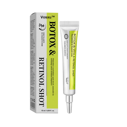 ✨ Vosxu™ Botox & Vita-A Retinol Shot ráncfelvarró szérum ✨ – 💉 Mikro-tűk | 💪 Botox-szerű peptidek | 🌿 Retinol | ⚡ Látható eredmények már 3 nap alatt