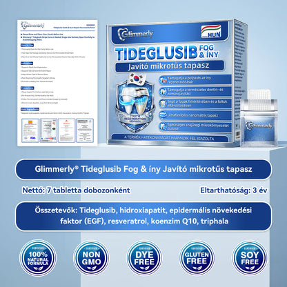 𝐆𝐥𝐢𝐦𝐦𝐞𝐫𝐥𝐲® Tideglusib orális csíkok – őssejtek aktiválása 🧬, dentin regeneráció 💎, zománcerősítés ⚡, fogfehérítés ✨, érzékenység csökkentése 💧, mikro-tűs szérum fogakhoz és ínyhez 💖, gyengéd mindennapi használatra 🦷
