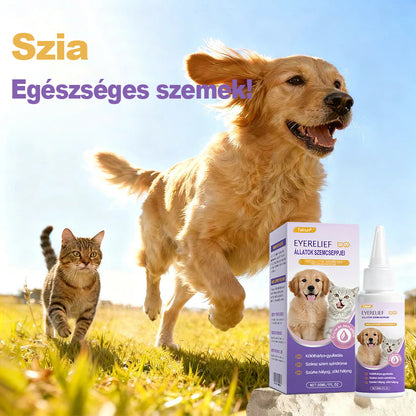 👩‍⚕️ Tainun® EyeRelief oční kapky pro mazlíčky ✅ Schváleno v CE | Rychlá úleva při zánětu spojivek, suchých očích, šedém zákalu a keratitidě 🐶🐱