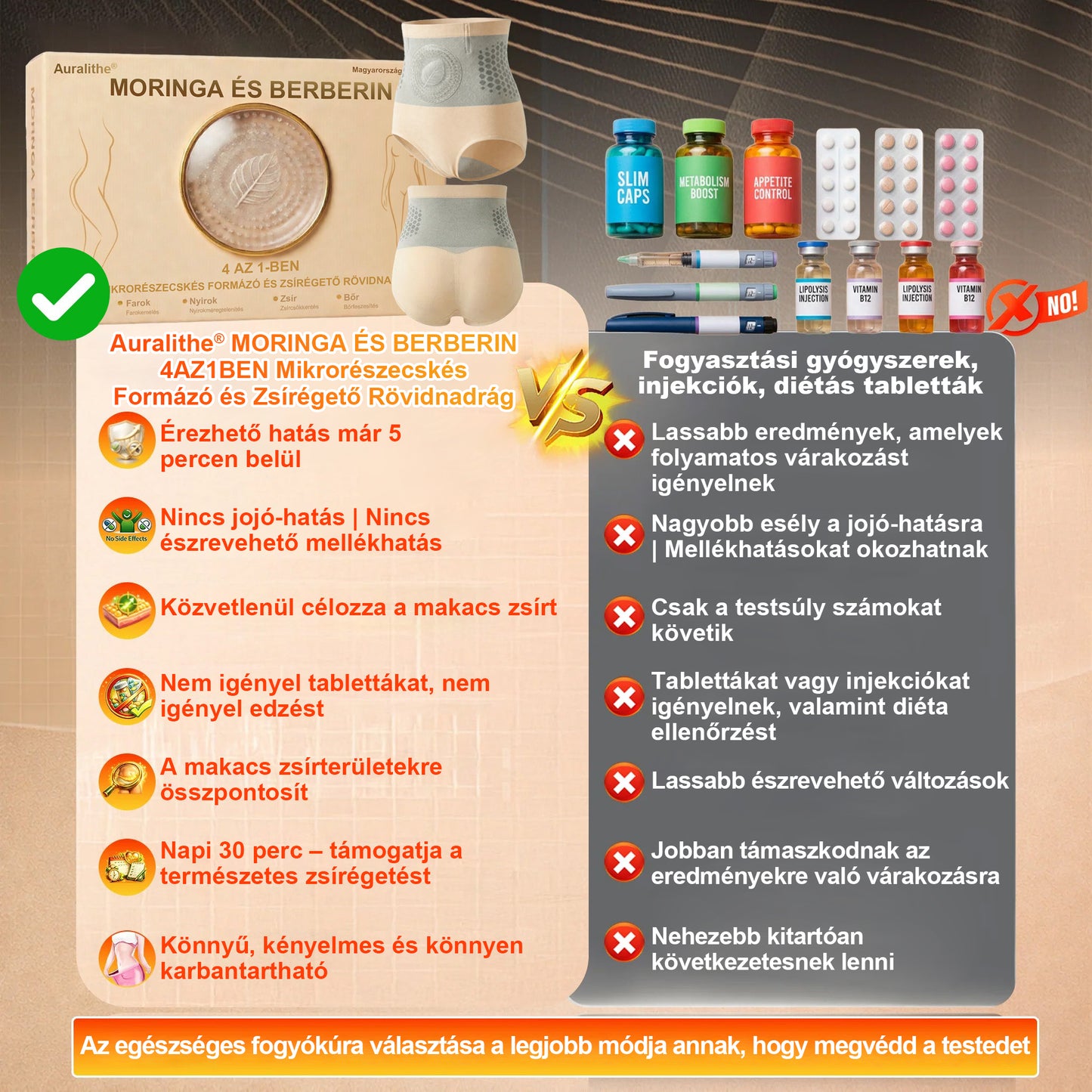 PAURAJU® 2026 🔥 Termogén zsírégető formáló rövidnadrág | Moringa & Berberin 4-az-1-ben 🧬 Mikrorészecskés technológia | Hasfeszesítés & alakformálás ⚡ Napi 30 perc | Gyors hatású karcsúsító fehérnemű | Zeolit kompresszió 🛡️ Orvosi minőség 🌸🔥⭐