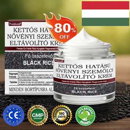 🌿 Pureluxo® Fekete Rizses Bőrregeneráló Esszenciakrém ✨ Szemölcsök, Bőrkinövések és Bőrhibák Célzott Ápolására