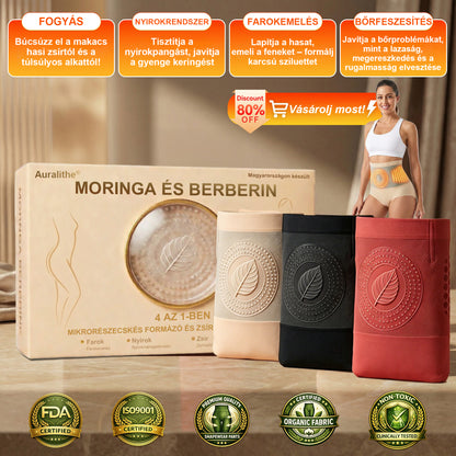 PAURAJU® 2026 🔥 Termogén zsírégető formáló rövidnadrág | Moringa & Berberin 4-az-1-ben 🧬 Mikrorészecskés technológia | Hasfeszesítés & alakformálás ⚡ Napi 30 perc | Gyors hatású karcsúsító fehérnemű | Zeolit kompresszió 🛡️ Orvosi minőség 🌸🔥⭐