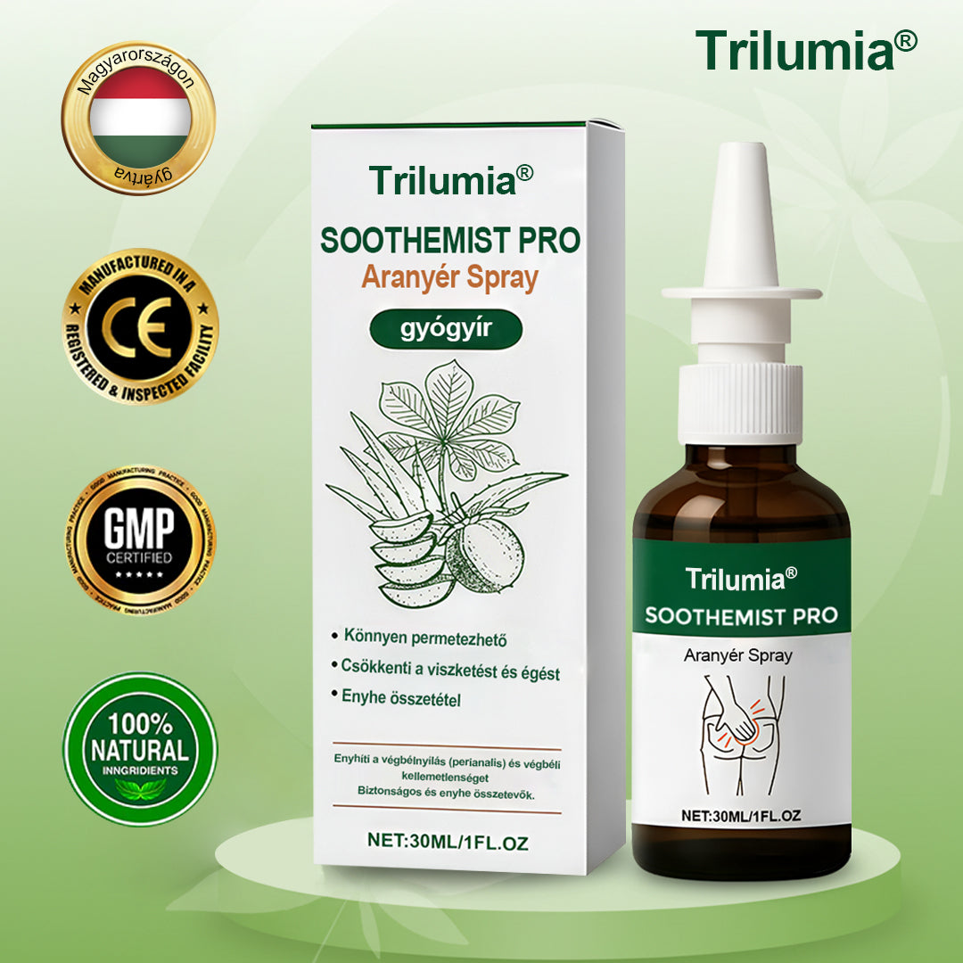 Trilumia® SootheMist PRO – Gyors enyhülés aranyér okozta fájdalomra és vérzésre 🔥 🌿 100% természetes, gyógynövény-alapú, adalékanyagok nélkül