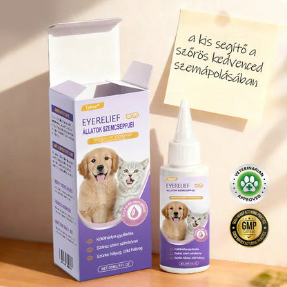 👩‍⚕️ Tainun® EyeRelief oční kapky pro mazlíčky ✅ Schváleno v CE | Rychlá úleva při zánětu spojivek, suchých očích, šedém zákalu a keratitidě 🐶🐱