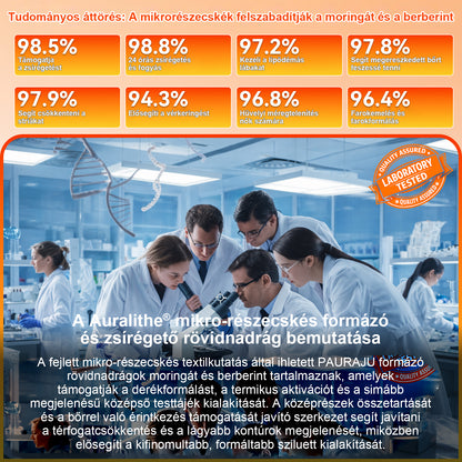 PAURAJU® 2026 🔥 Termogén zsírégető formáló rövidnadrág | Moringa & Berberin 4-az-1-ben 🧬 Mikrorészecskés technológia | Hasfeszesítés & alakformálás ⚡ Napi 30 perc | Gyors hatású karcsúsító fehérnemű | Zeolit kompresszió 🛡️ Orvosi minőség 🌸🔥⭐