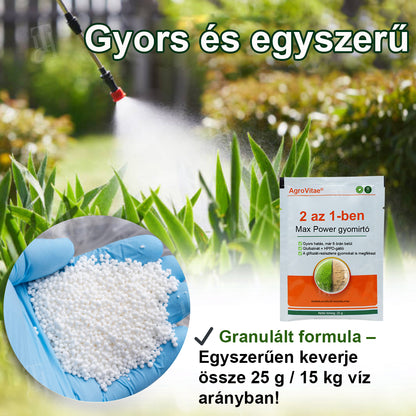 AEXZR® 2 az 1-ben maximális erejű gyomirtó – Gyors gyomirtás akár 6 órán belül ⚡ | Kettős hatás glifozát nélkül 🌿