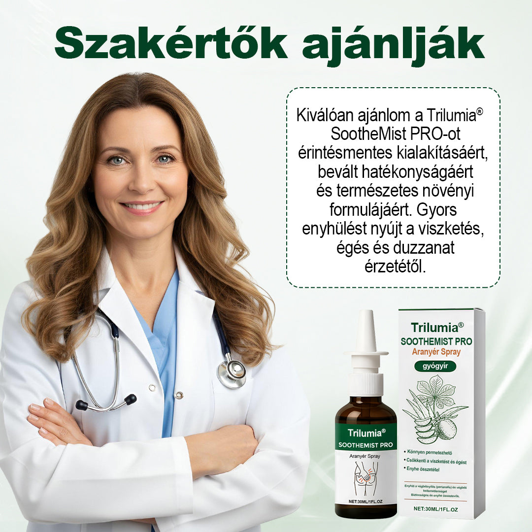 Trilumia® SootheMist PRO – Gyors enyhülés aranyér okozta fájdalomra és vérzésre 🔥 🌿 100% természetes, gyógynövény-alapú, adalékanyagok nélkül