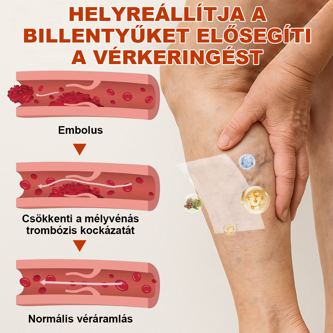 🦵 Healrize® VeinRepair Mikrotűs Tapsztekercs – 🔥 Célzott Ápolás Visszerekre, Duzzadt és Nehéz Lábakra⭐