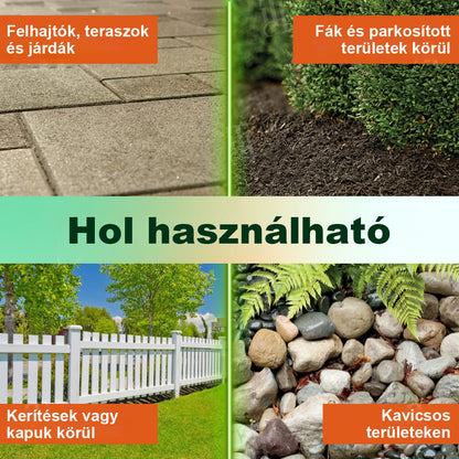 AEXZR® 2 az 1-ben maximális erejű gyomirtó – Gyors gyomirtás akár 6 órán belül ⚡ | Kettős hatás glifozát nélkül 🌿