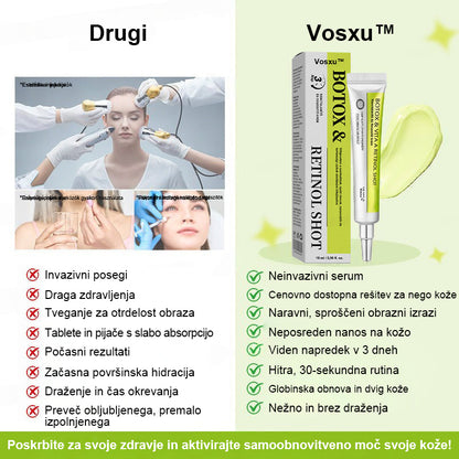 ✨ Vosxu™ Botox & Vita-A Retinol Shot ráncfelvarró szérum ✨ – 💉 Mikro-tűk | 💪 Botox-szerű peptidek | 🌿 Retinol | ⚡ Látható eredmények már 3 nap alatt
