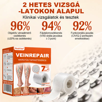🦵 Healrize® VeinRepair Mikrotűs Tapsztekercs – 🔥 Célzott Ápolás Visszerekre, Duzzadt és Nehéz Lábakra⭐