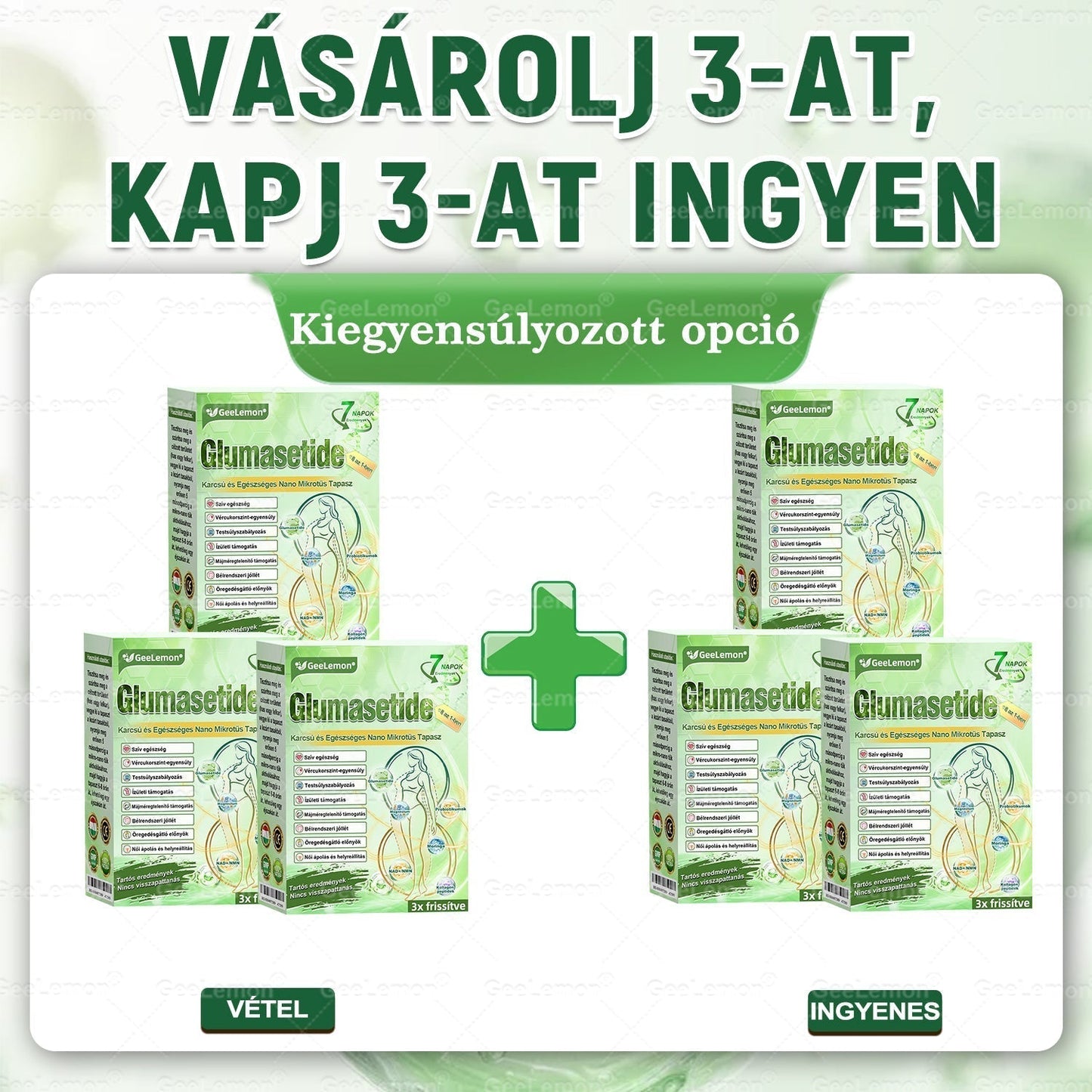 𝐆𝐞𝑒𝐿𝑒𝐦𝐨𝐧® Glumasetide 8 az 1-ben Karcsú és Egészséges Nano Mikrotűs Tapasz (👩🏻‍⚕️ KÜLÖNLEGES KIÁRUSÍTÁS – UTOLSÓ NAP | 80 % KEDVEZMÉNY 🔥)