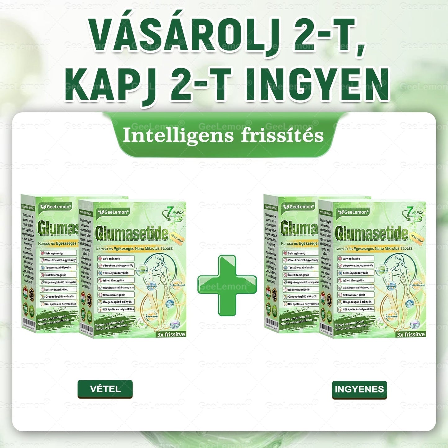 𝐆𝐞𝑒𝐿𝑒𝐦𝐨𝐧® Glumasetide 8 az 1-ben Karcsú és Egészséges Nano Mikrotűs Tapasz (👩🏻‍⚕️ KÜLÖNLEGES KIÁRUSÍTÁS – UTOLSÓ NAP | 80 % KEDVEZMÉNY 🔥)
